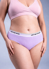 Bamboo Hipster Panty for Women | Soft, Breathable & Full Coverage Underwear – Aisthetikos (Lavender)