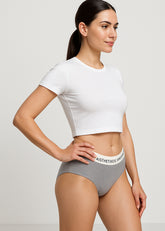 Aisthetikos Organic Bamboo Hipster Panty | Grey