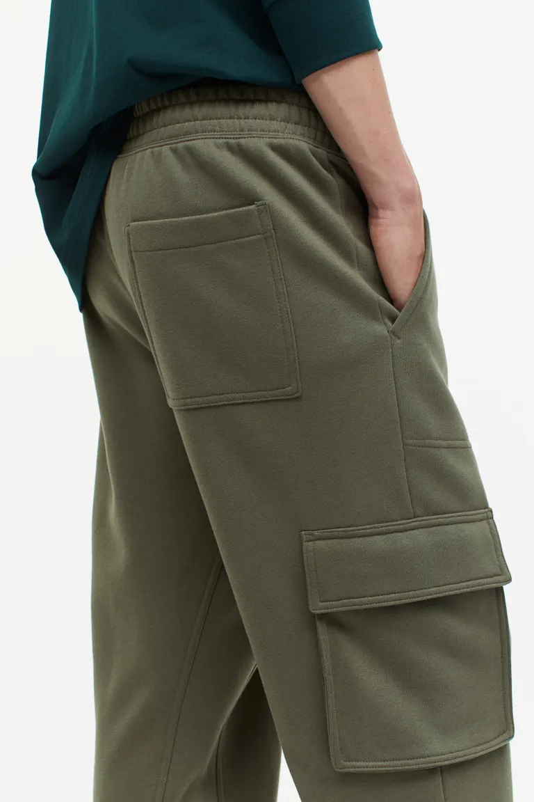 Relaxed Fit Cargo joggers For Men Olive