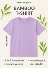 Essentia Bamboo T-Shirt – Lavender | Unisex | 100% Organic Fabric