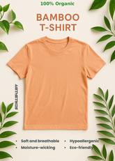 Essentia Bamboo T-Shirt – Peach | Unisex | 100% Organic Fabric