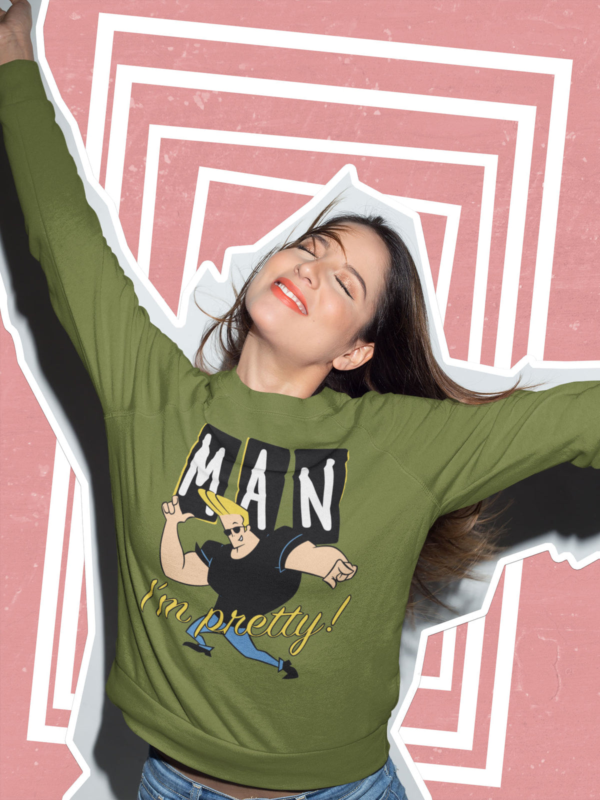 Man I'm Pretty relaxed Fit Sweatshirt For Women
