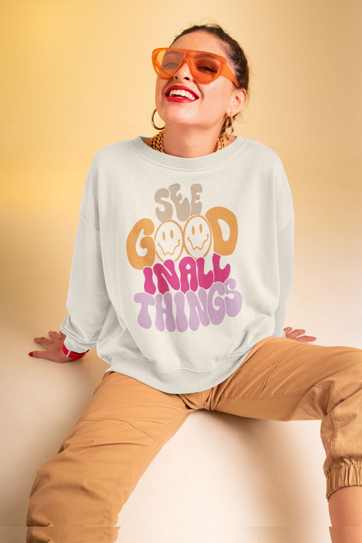 See Good in All Things relaxed Fit Sweatshirt For Women