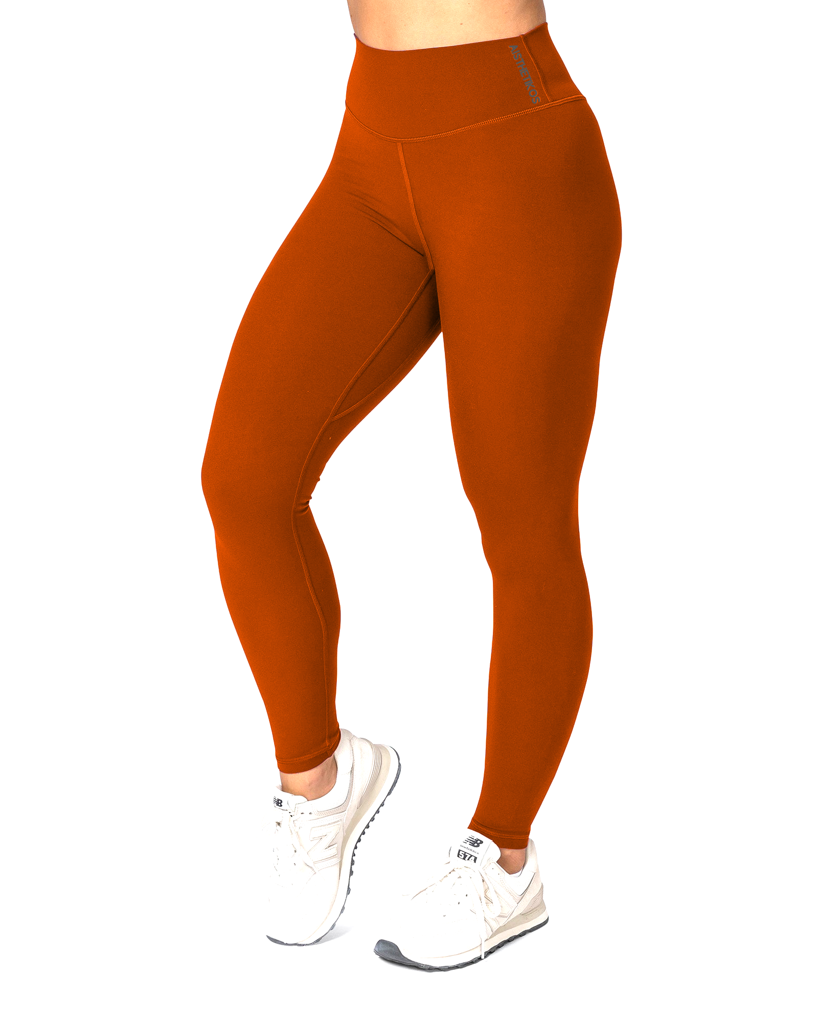 CLASSIC HIGH WAISTED LEGGINGS (Brick Red)