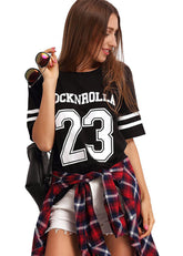 Rock N Roll Football Oversized T-shirt
