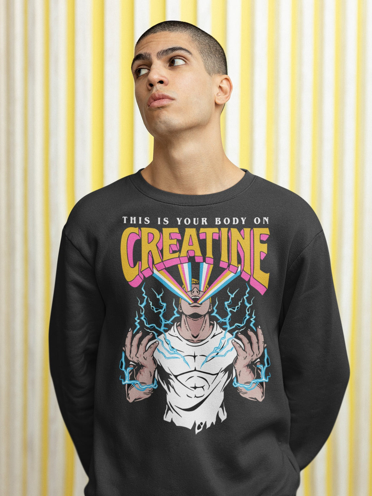 Creatine Relaxed Fit Sweatshirt For Men