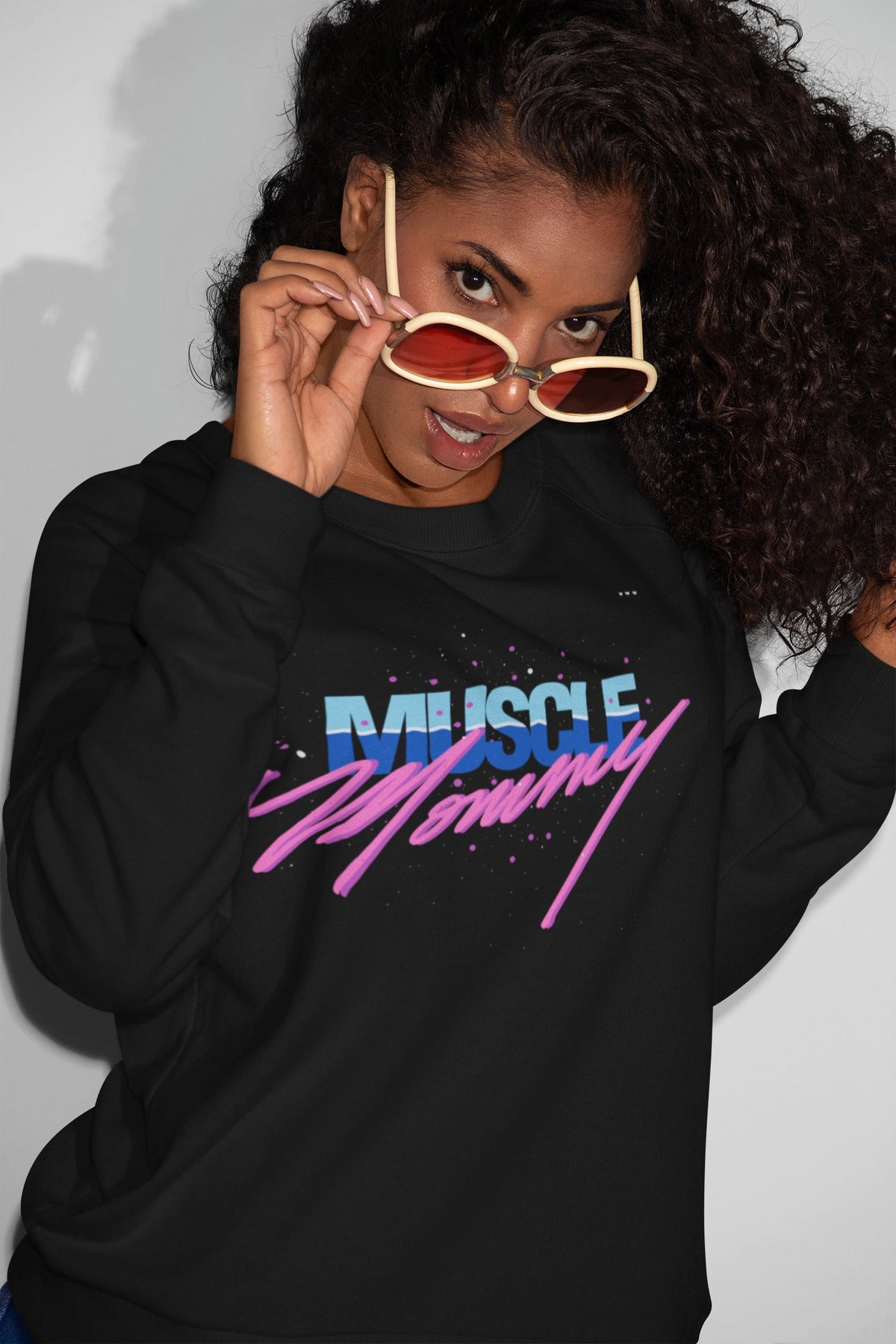 Muscle Mommy Relaxed Fit Sweatshirt For Women