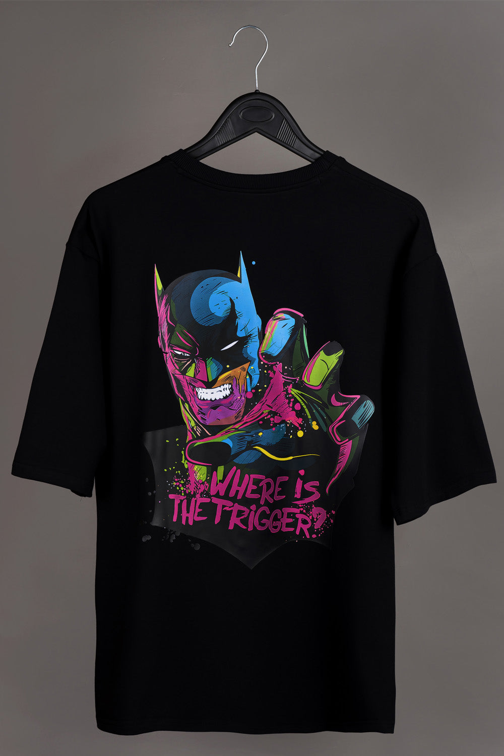 Batman print over-sized t-shirt