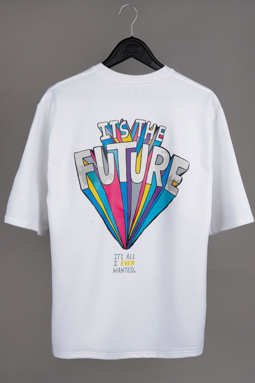 Its the Future print over-sized t-shirt