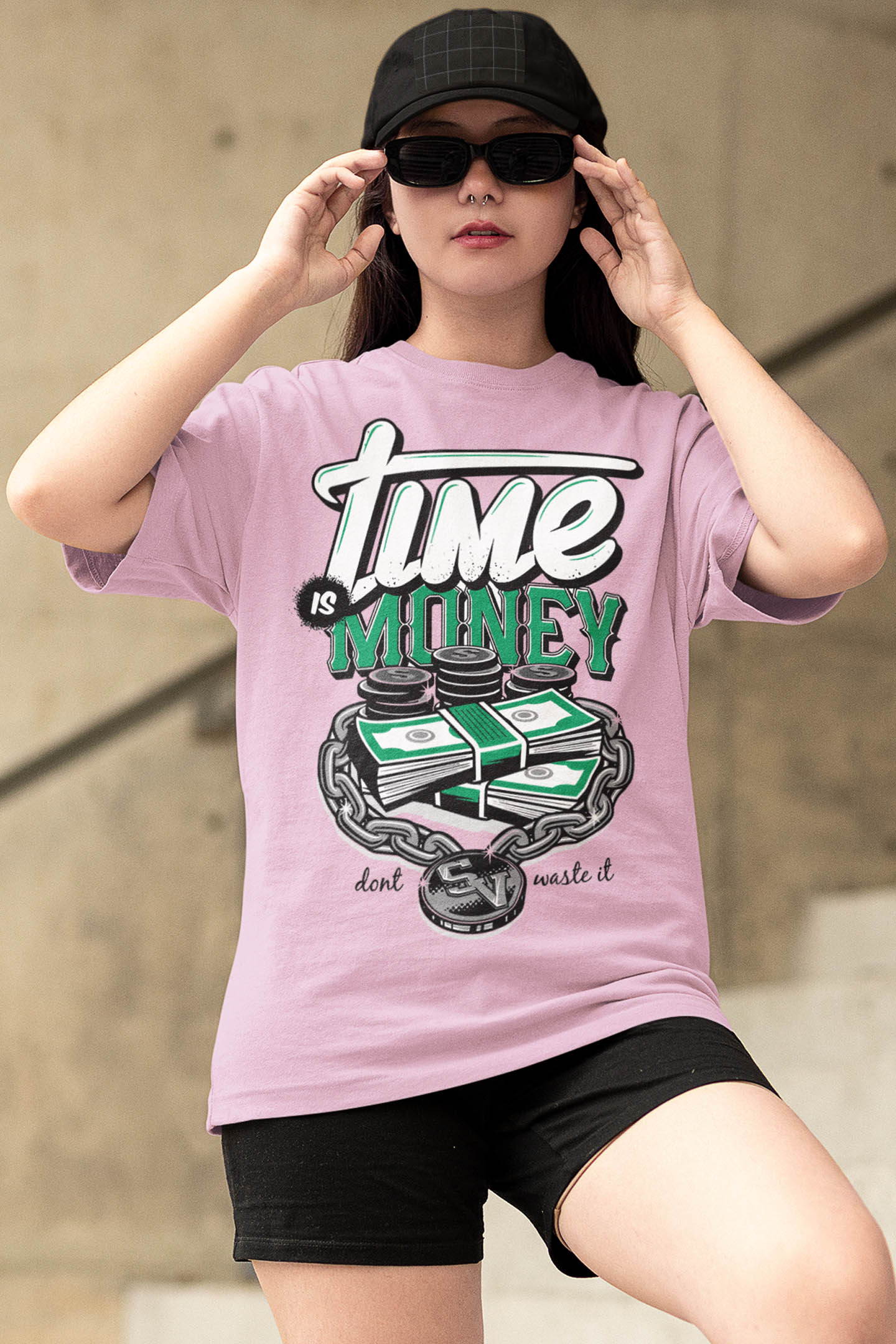 Time is Money Oversized T-shirt