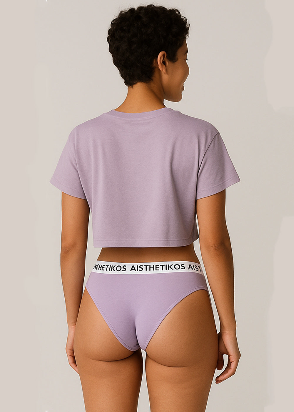 Aisthetikos Organic Bamboo Bikini Panty | Black