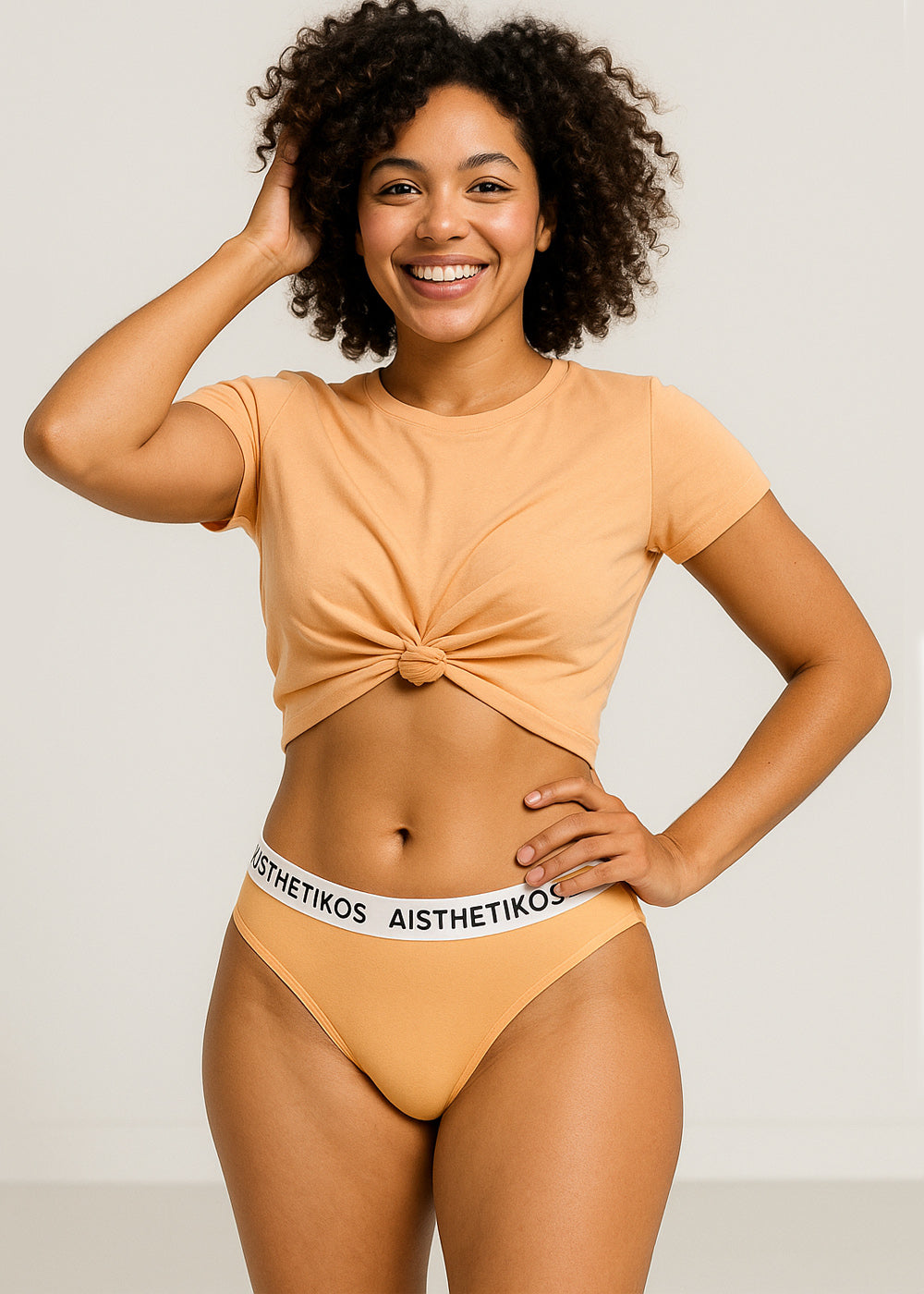 Aisthetikos Organic Bamboo Bikini Panty | Black