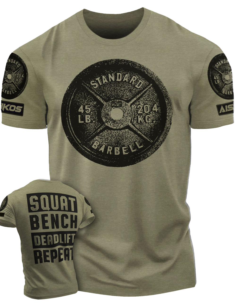 "SQUAT, BENCH, DEADLIFT" Funny Motivational Workout Gym T-Shirt for Men