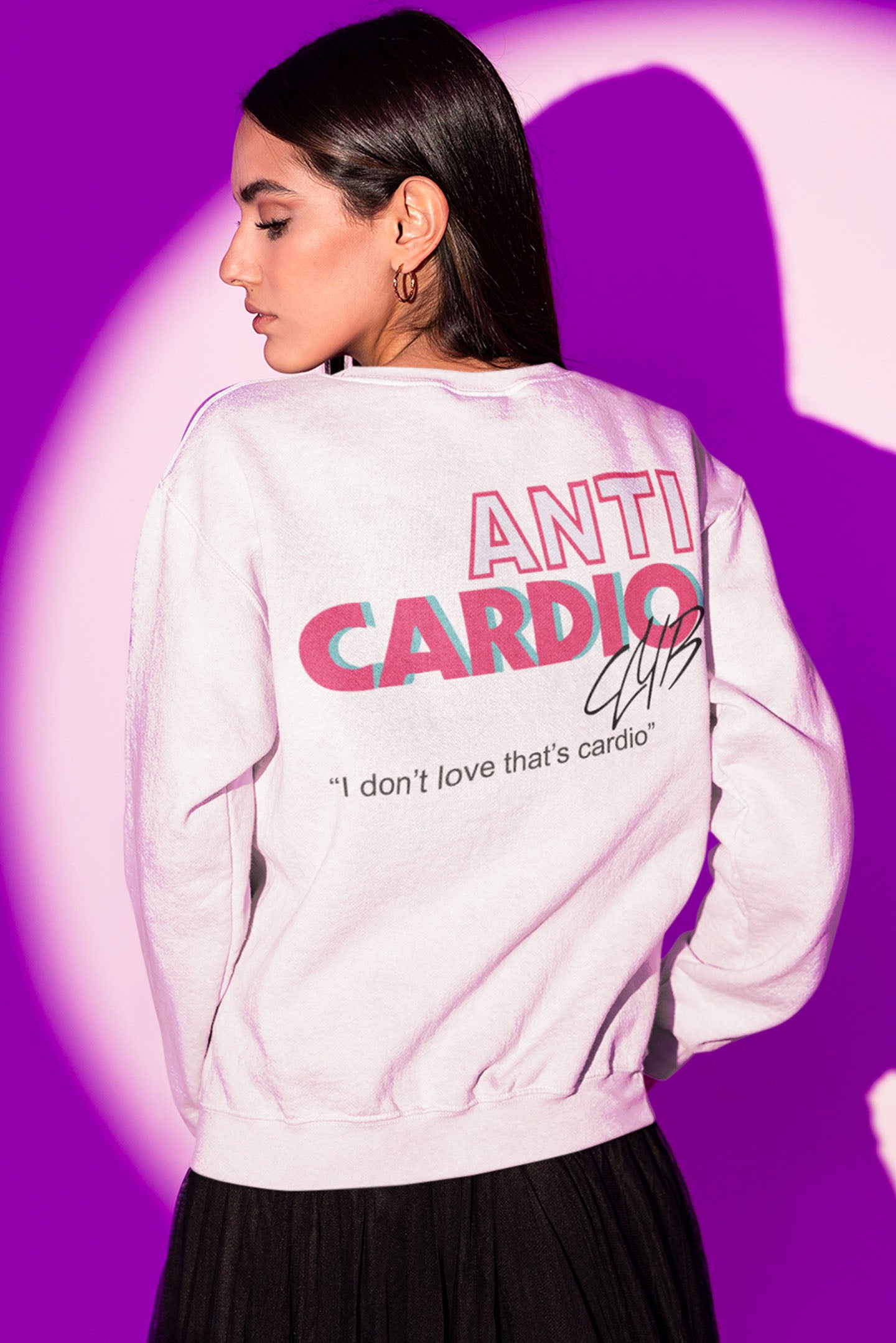Anti Cardio Club Relaxed Fit Sweatshirt For Women