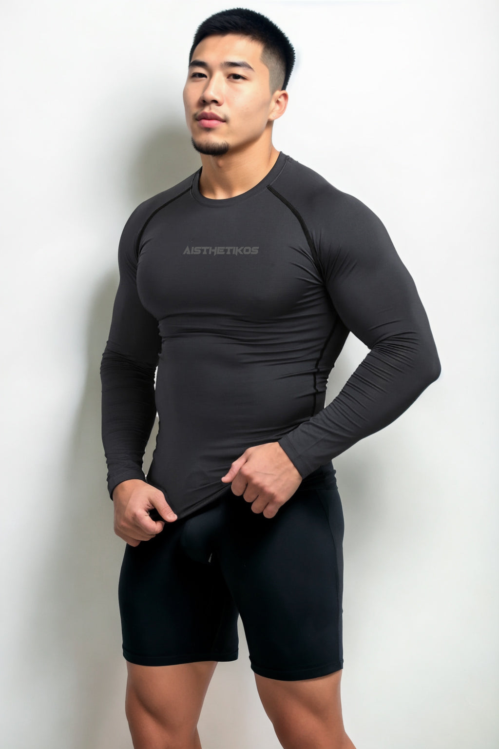 White Compression T-shirt Full Sleeves