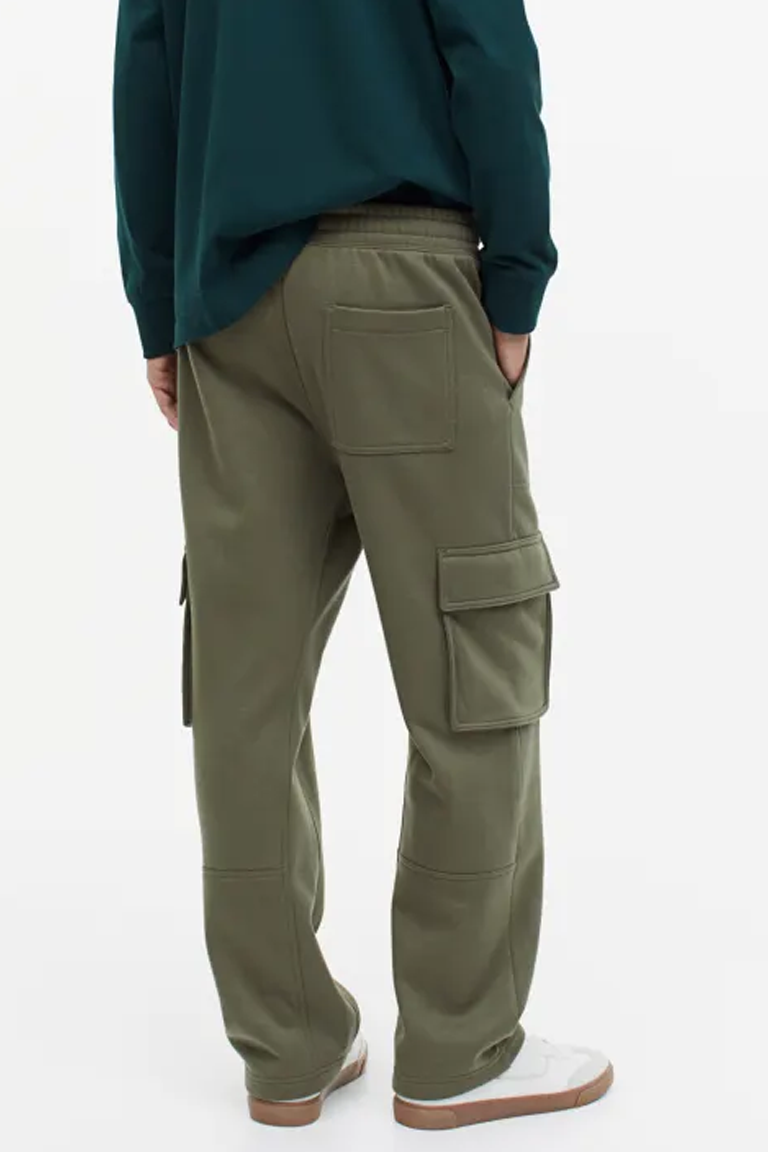 Relaxed Fit Cargo joggers For Men Olive