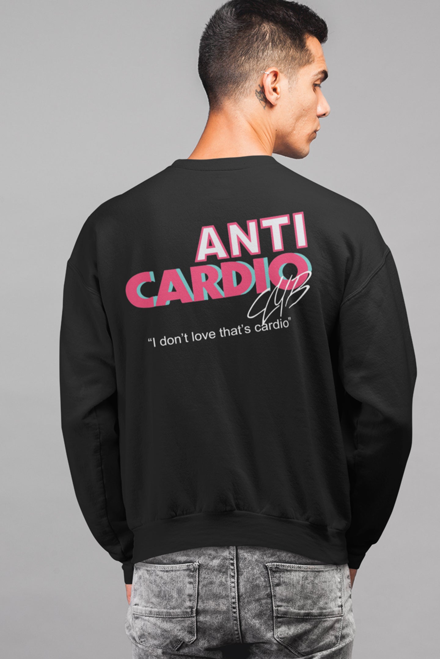 Anti Cardio Club Relaxed Fit Sweatshirt For Men