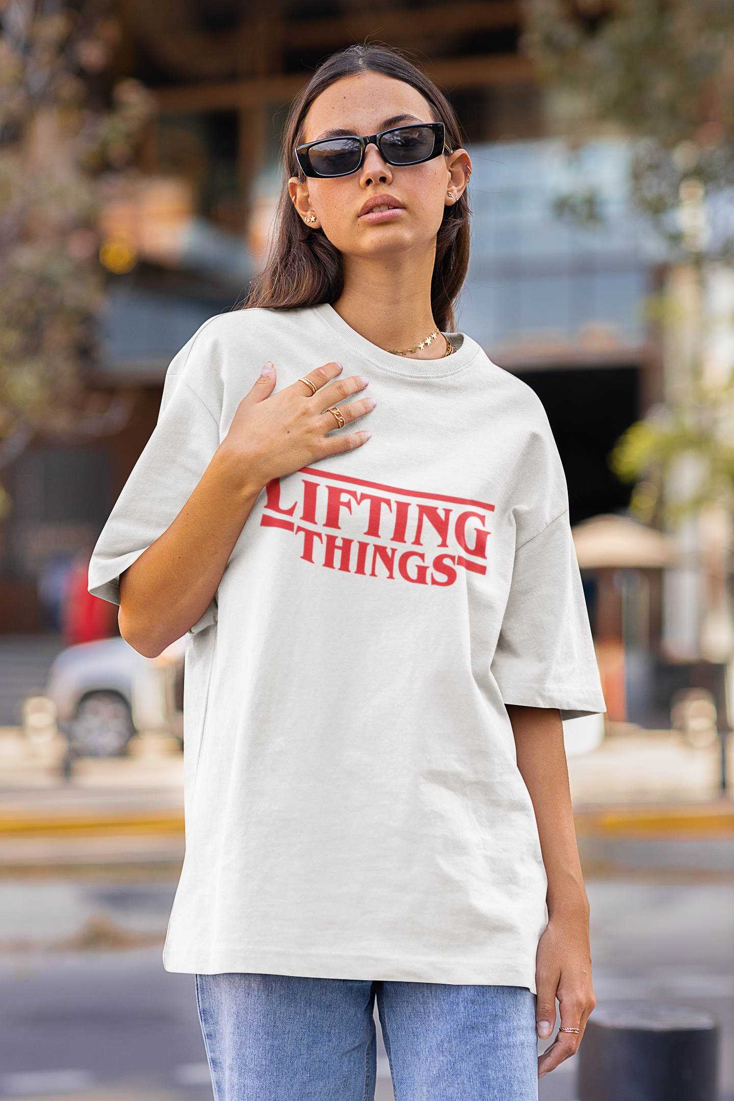 LIFTING THINGS Oversized T-shirt