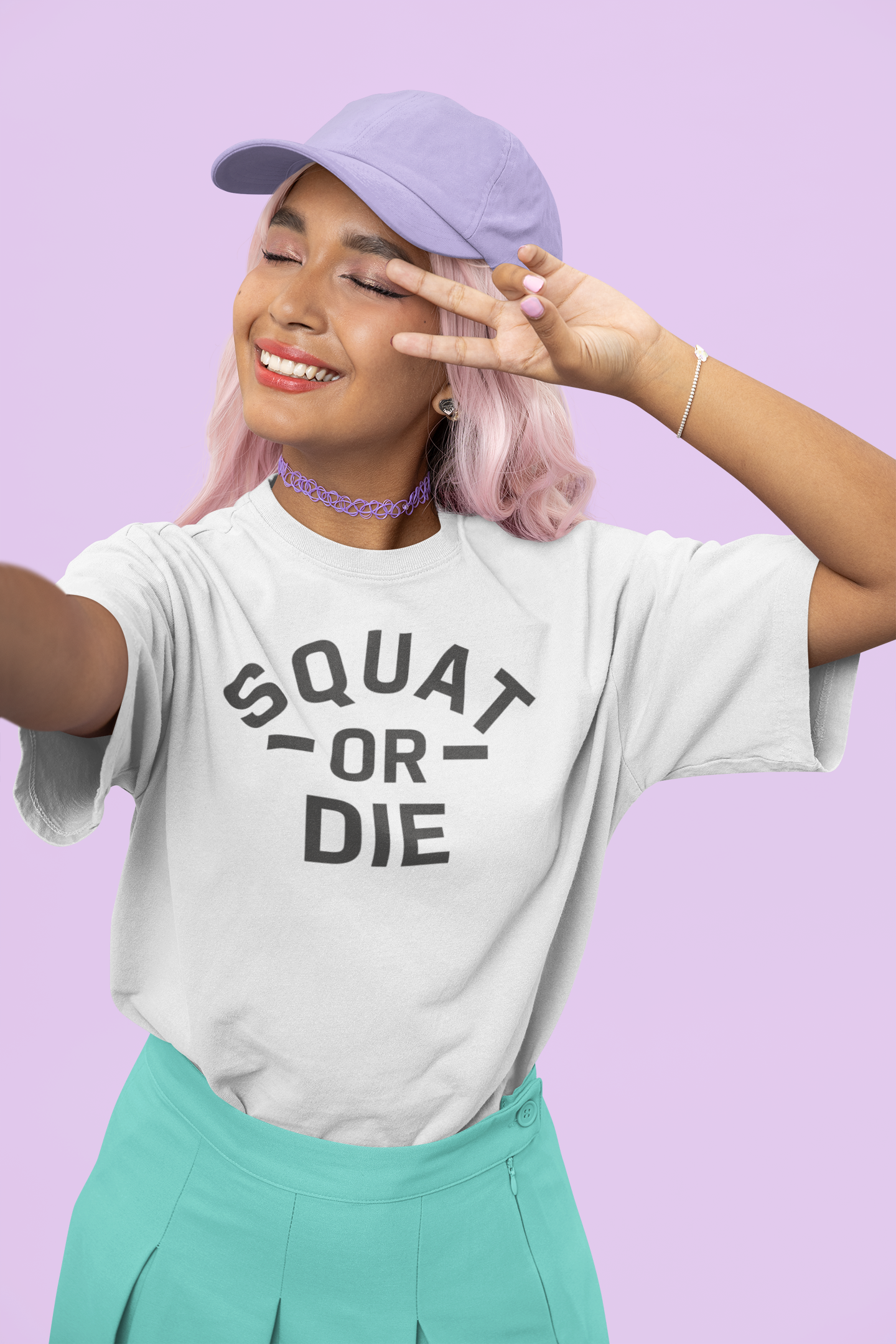 SQUATS OR DIE Oversized T-shirt
